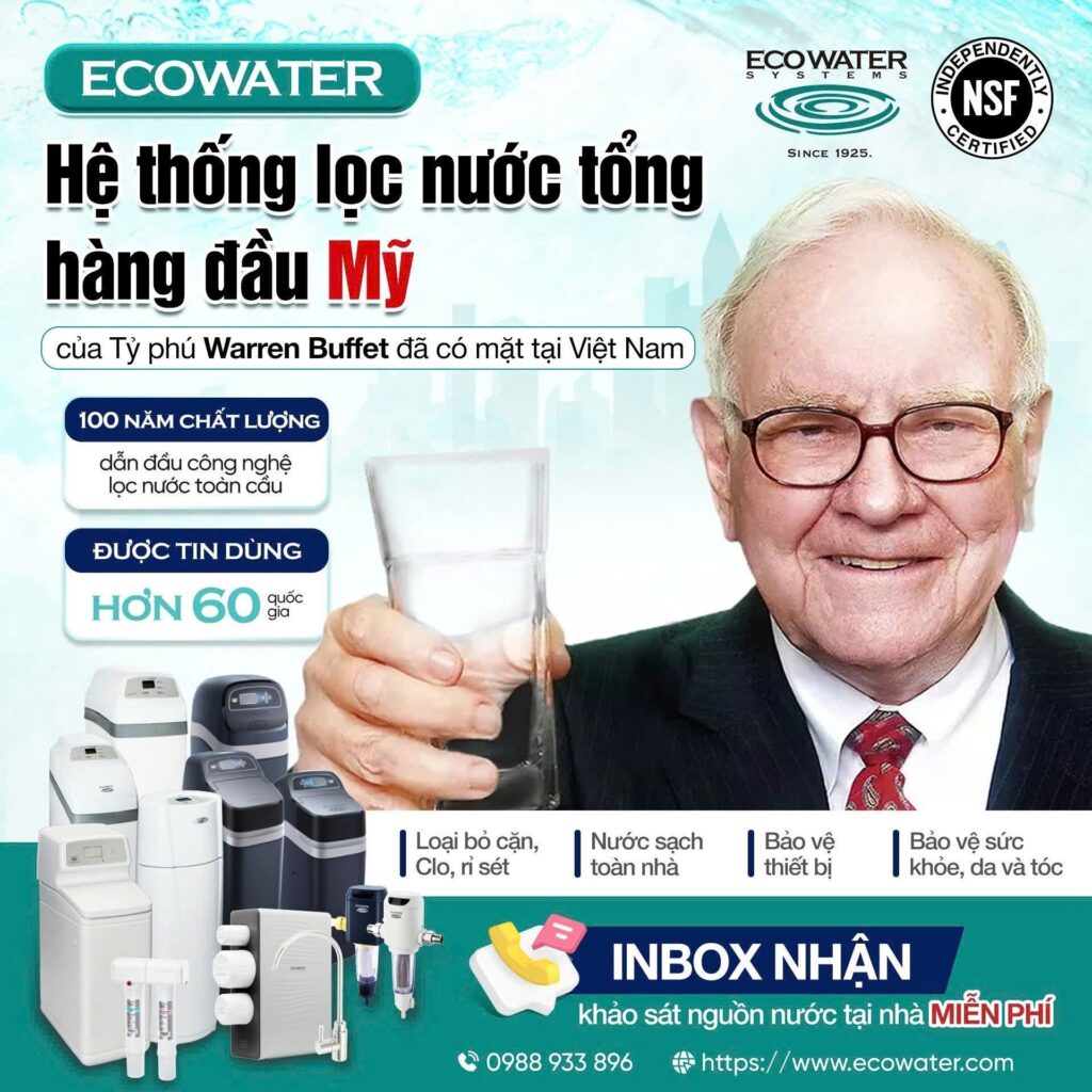 lọc nước đầu nguồn chính hãng Mỹ